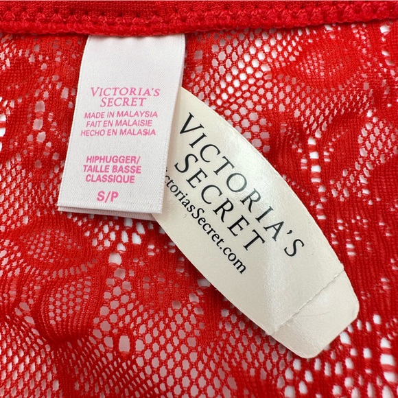 Victoria's Secret Red Stretch Lace Hiphugger 2012 Bikini Panty - Picture 9 of 12